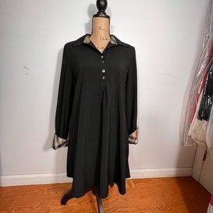 Women shirt dress in black